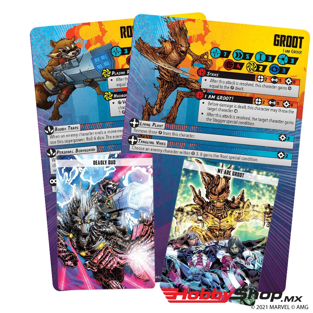 Asmodee - Marvel: Crisis Protocol Rocket & Groot En Existencia