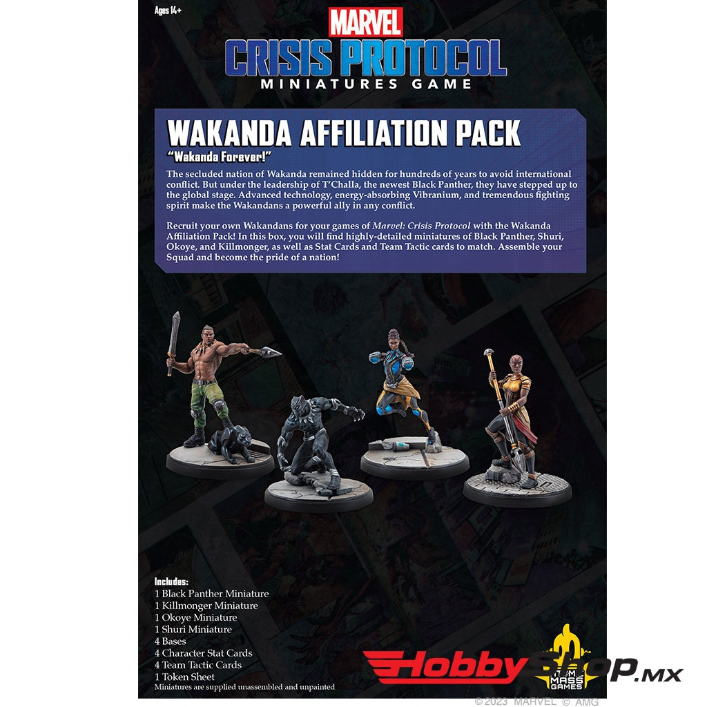 Asmodee - Marvel: Crisis Protocol Wakanda Affiliation Pack En Existencia