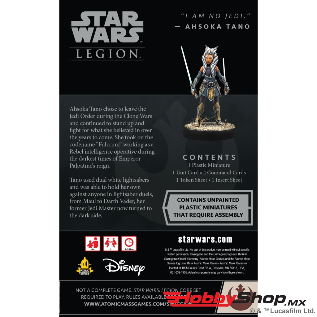Asmodee - Star Wars: Legion Ahsoka Tano Operative Expansion En Existencia