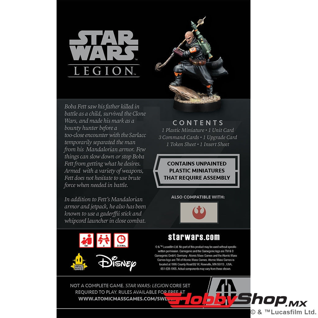 Asmodee - Star Wars: Legion Boba Fett (Daimyo): Operative Expansion En Existencia