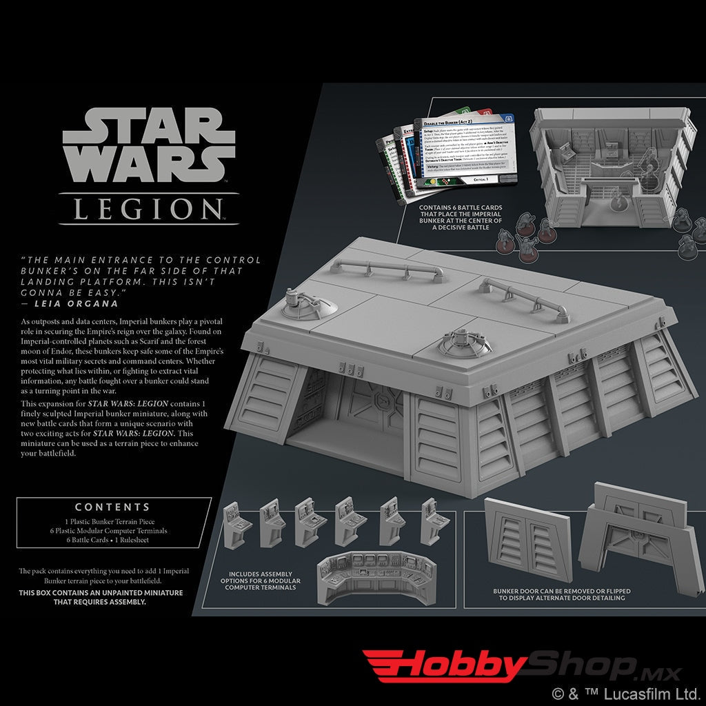 Asmodee - Star Wars: Legion Imperial Bunker En Existencia