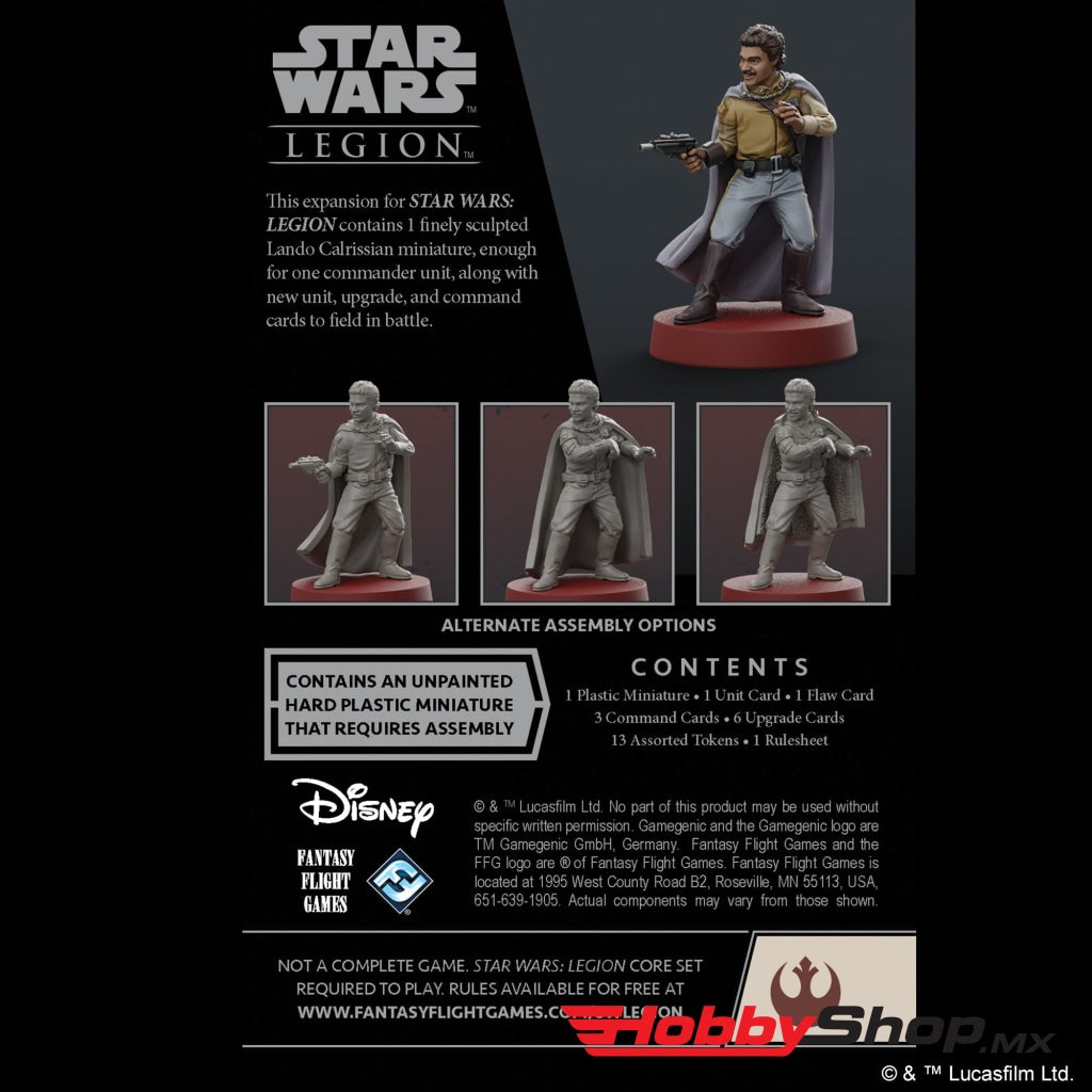 Asmodee - Star Wars: Legion Lando Calrissian Commander En Existencia