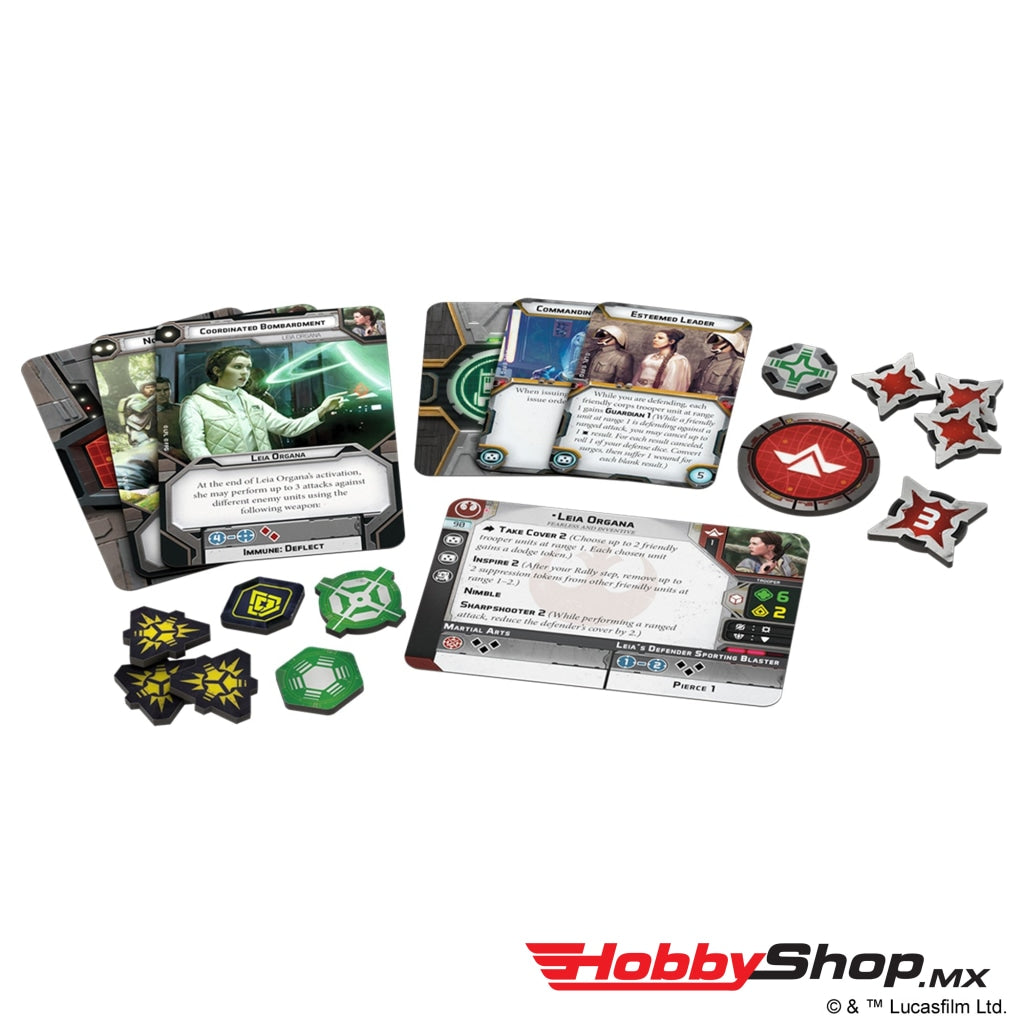 Asmodee - Star Wars: Legion Leia Organa Commander Expansion En Existencia