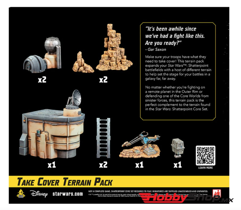 Asmodee - Star Wars Shatterpoint Take Cover Terrain Pack (Inglés) En Existencia