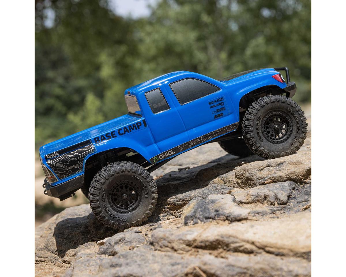 Axial - 1/24 SCX24 Base Camp 4X4 RTR Brushed Rock Crawler (Battery & Charger Included), Blue