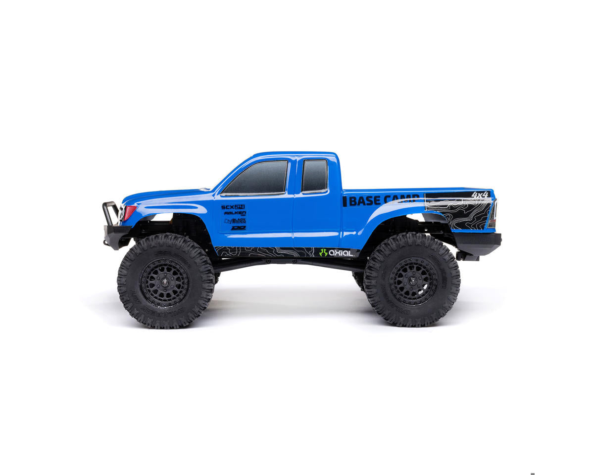 Axial - 1/24 SCX24 Base Camp 4X4 RTR Brushed Rock Crawler (Battery & Charger Included), Blue