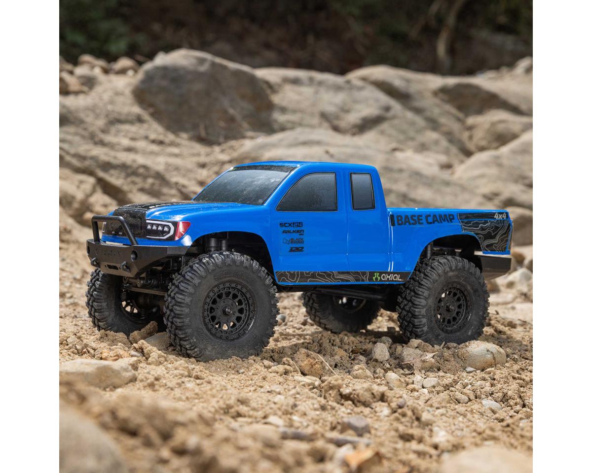 Axial - 1/24 SCX24 Base Camp 4X4 RTR Brushed Rock Crawler (Battery & Charger Included), Blue