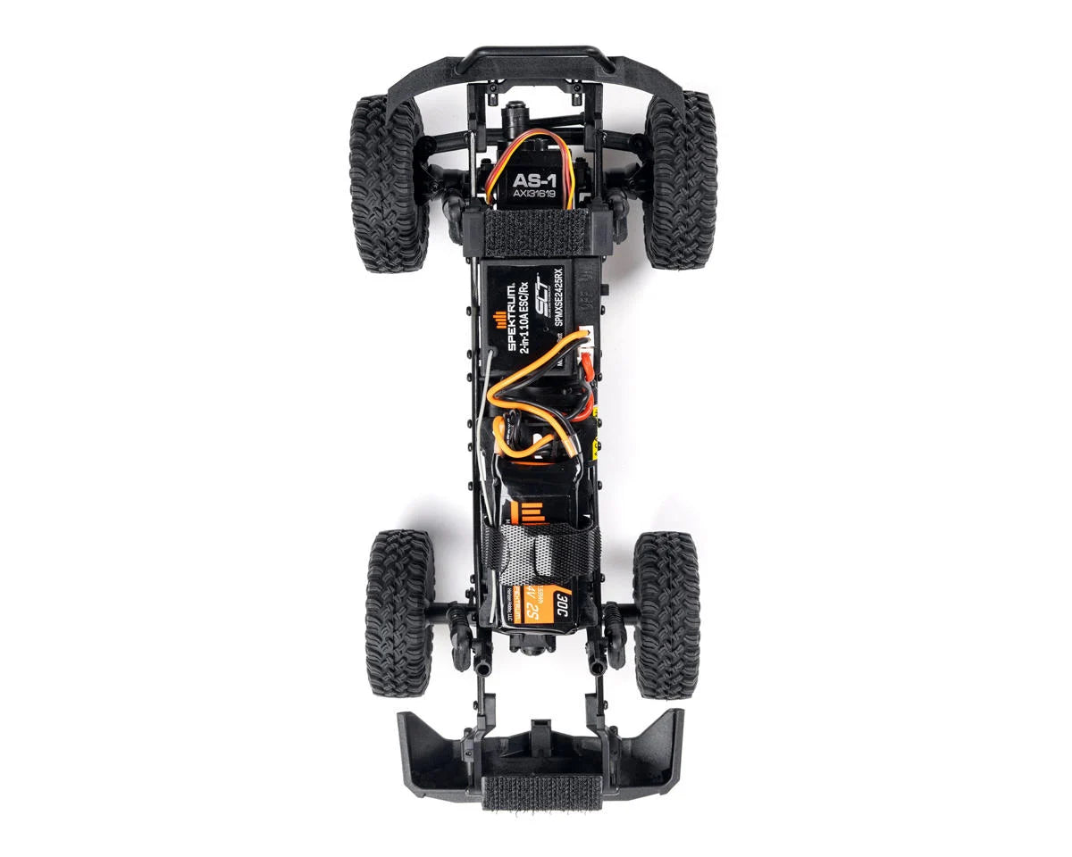 Axial - 1/24 SCX24 Base Camp 4X4 RTR Brushed Rock Crawler (Battery & Charger Included), Blue