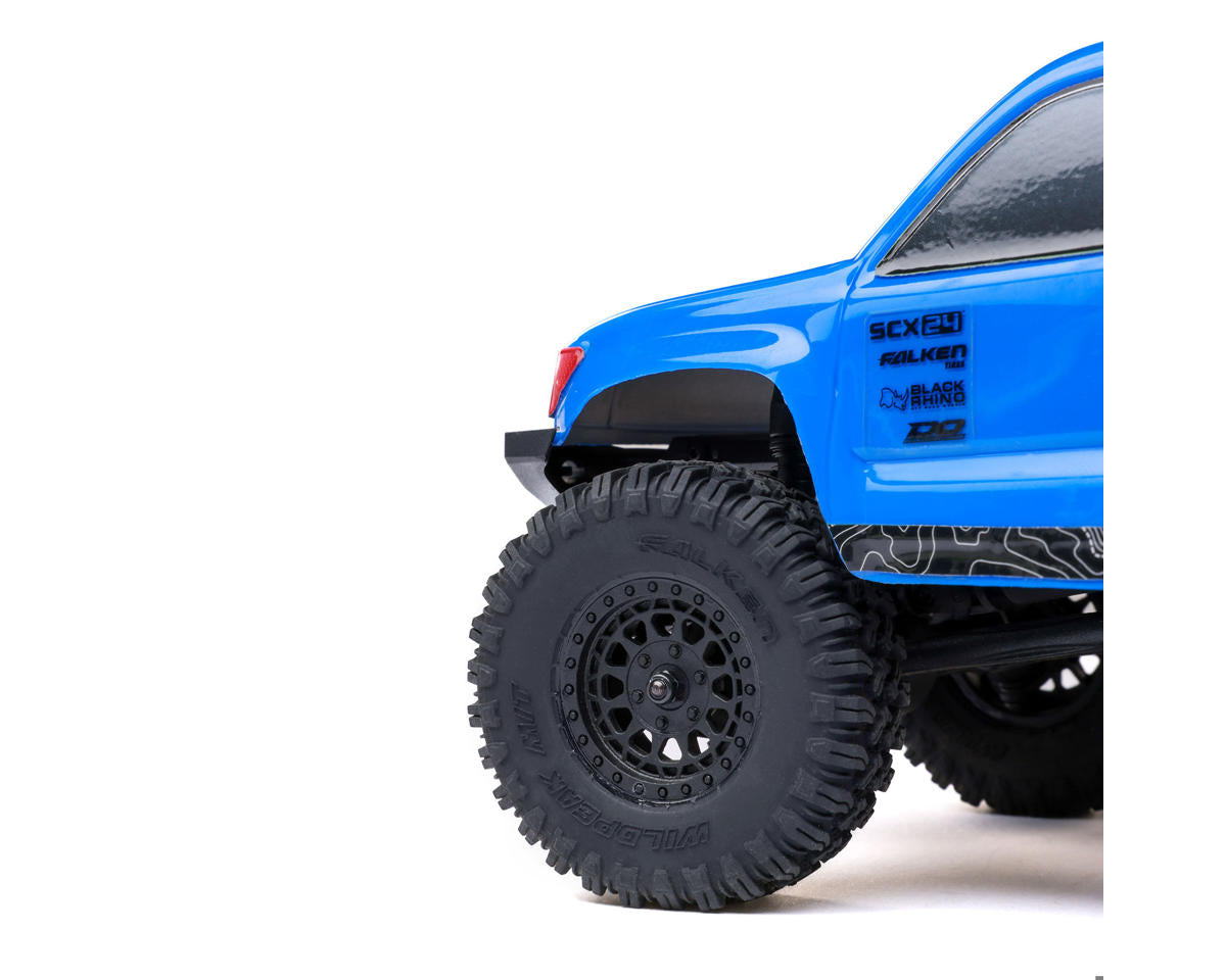 Axial - 1/24 SCX24 Base Camp 4X4 RTR Brushed Rock Crawler (Battery & Charger Included), Blue