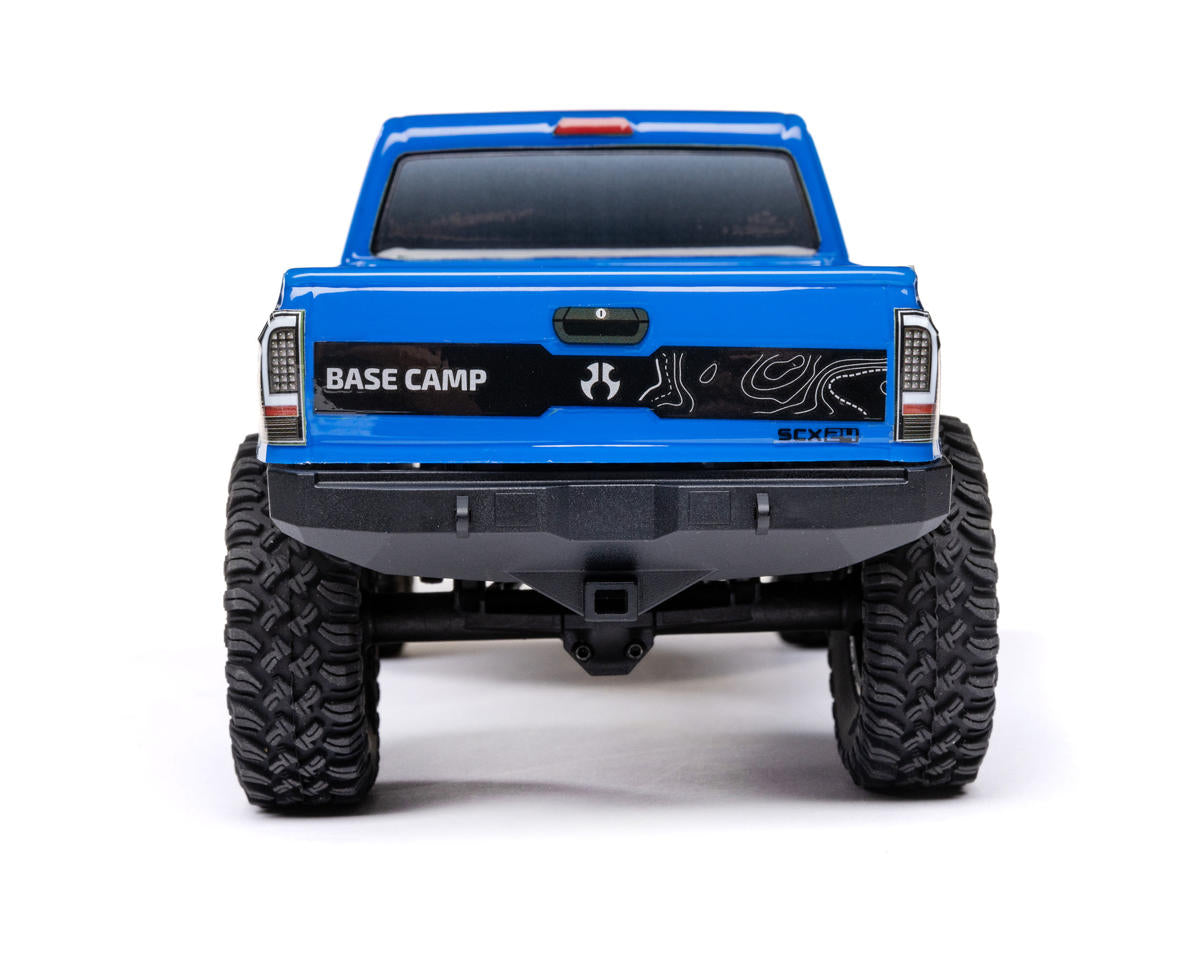 Axial - 1/24 SCX24 Base Camp 4X4 RTR Brushed Rock Crawler (Battery & Charger Included), Blue