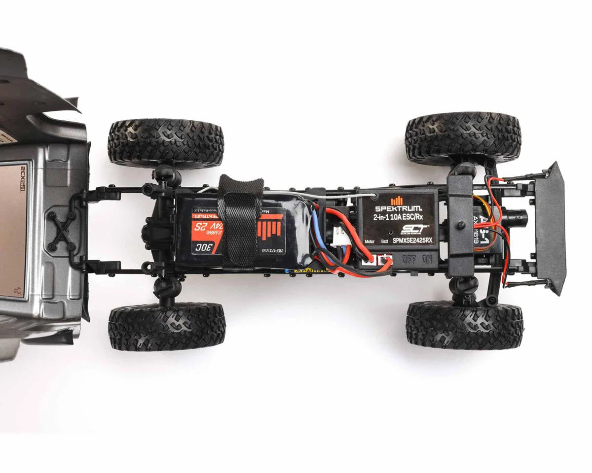 Axial - 1/24 SCX24 2019 Jeep Wrangler JLU CRC 4X4 RTR Brushed Rock Crawler (Battery & Charger Included), Gray