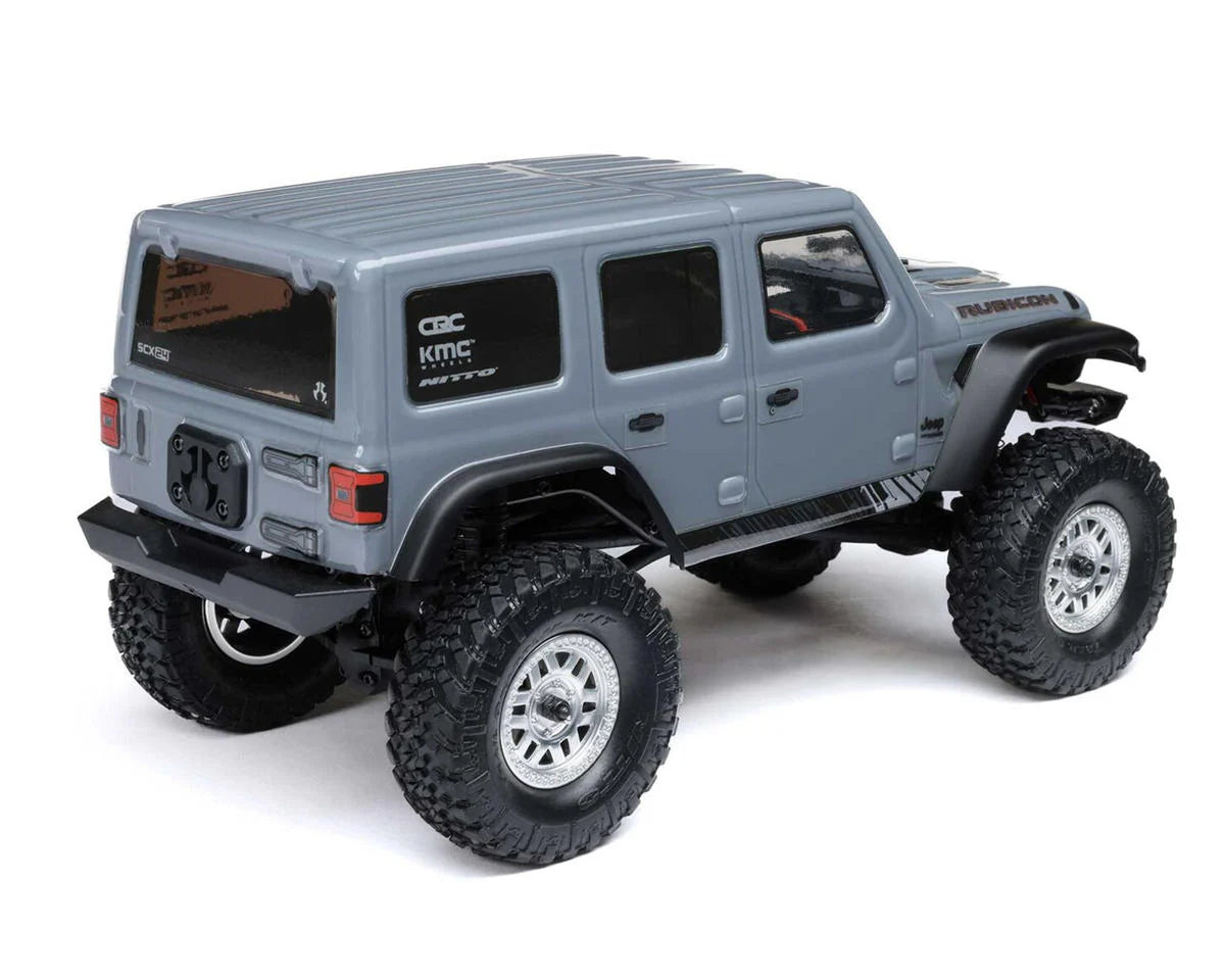 Axial - 1/24 SCX24 2019 Jeep Wrangler JLU CRC 4X4 RTR Brushed Rock Crawler (Battery & Charger Included), Gray