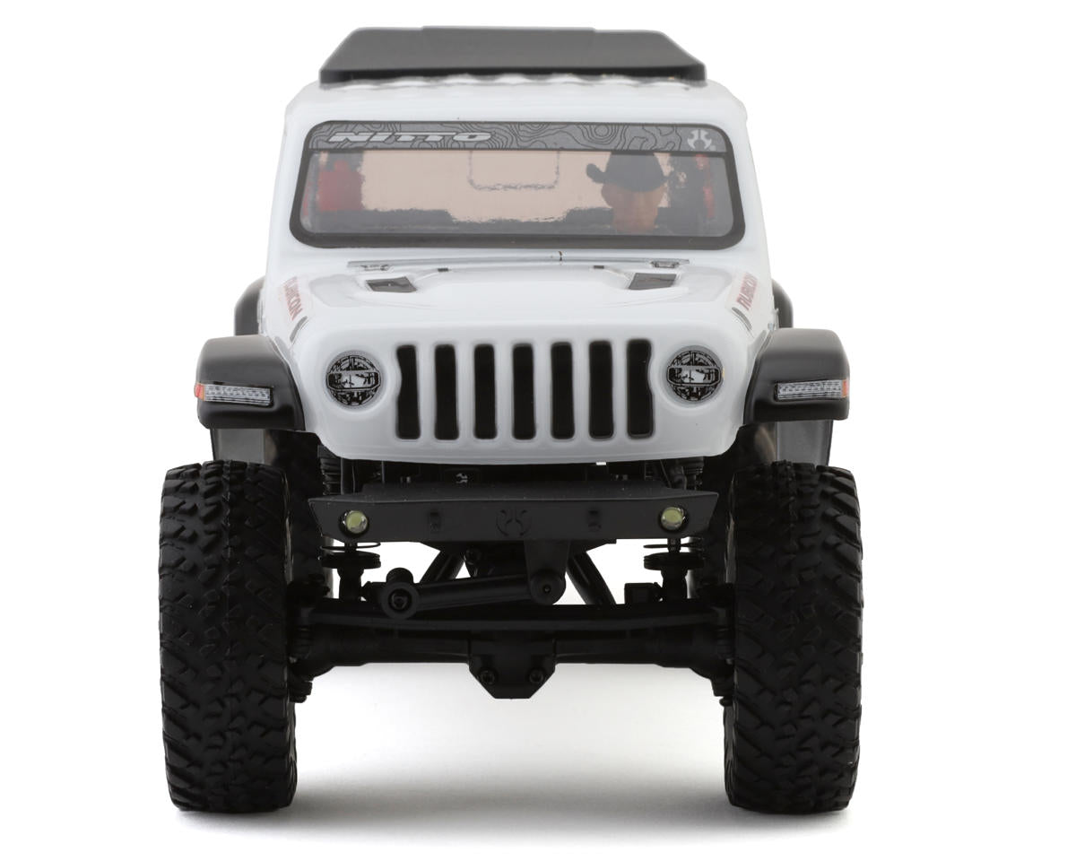 Axial - SCX24 Jeep JT Gladiator 4X4 RTR Brushed Rock Crawler (Battery & Charger Included), White