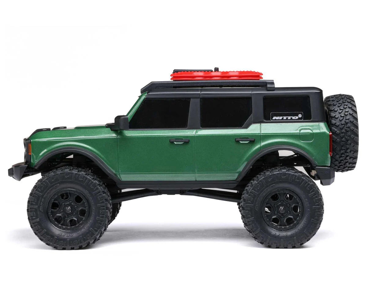 Axial - 1/24 SCX24 Ford Bronco 4X4 RTR Brushed Rock Crawler (Battery & Charger Included), Green