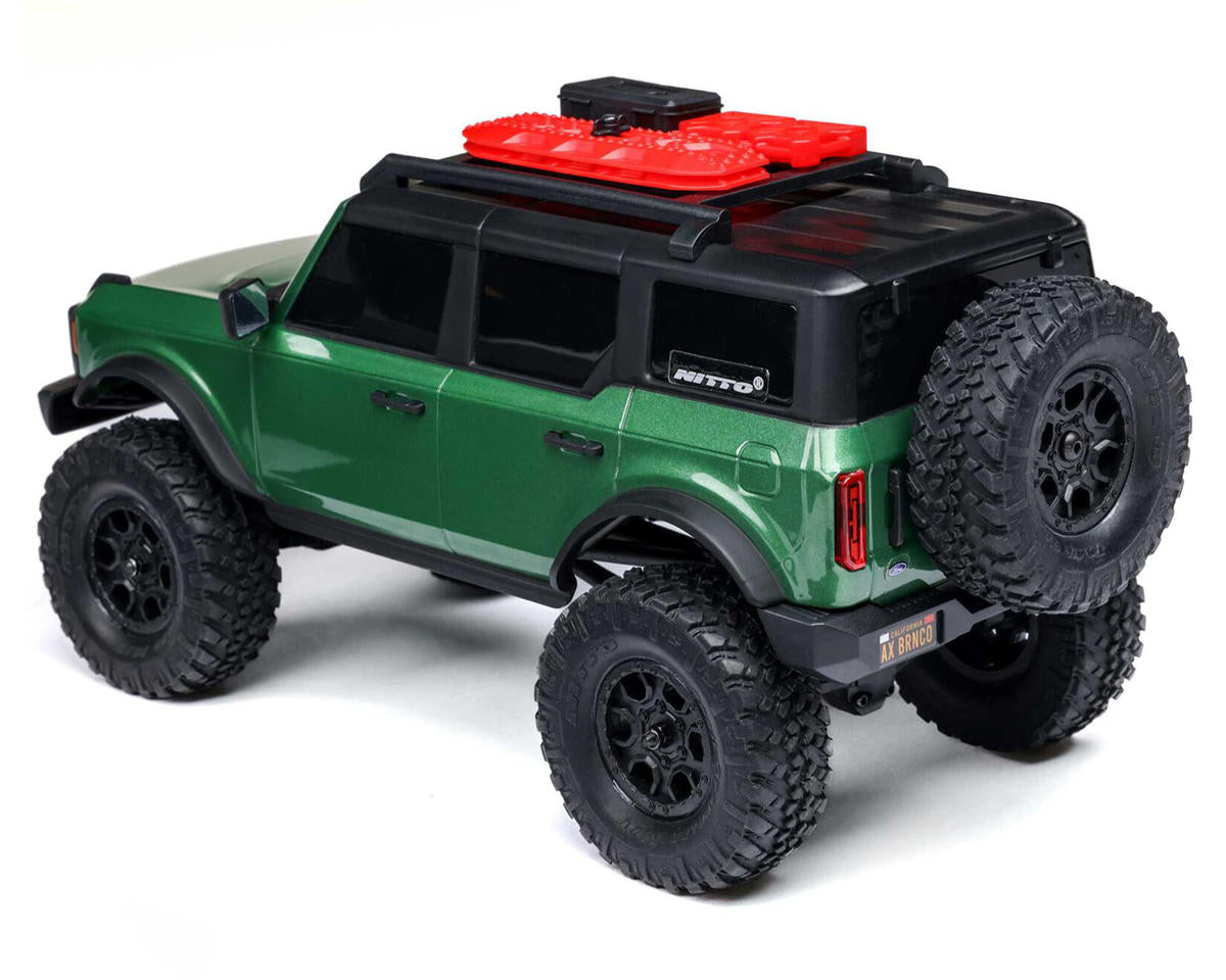 Axial - 1/24 SCX24 Ford Bronco 4X4 RTR Brushed Rock Crawler (Battery & Charger Included), Green