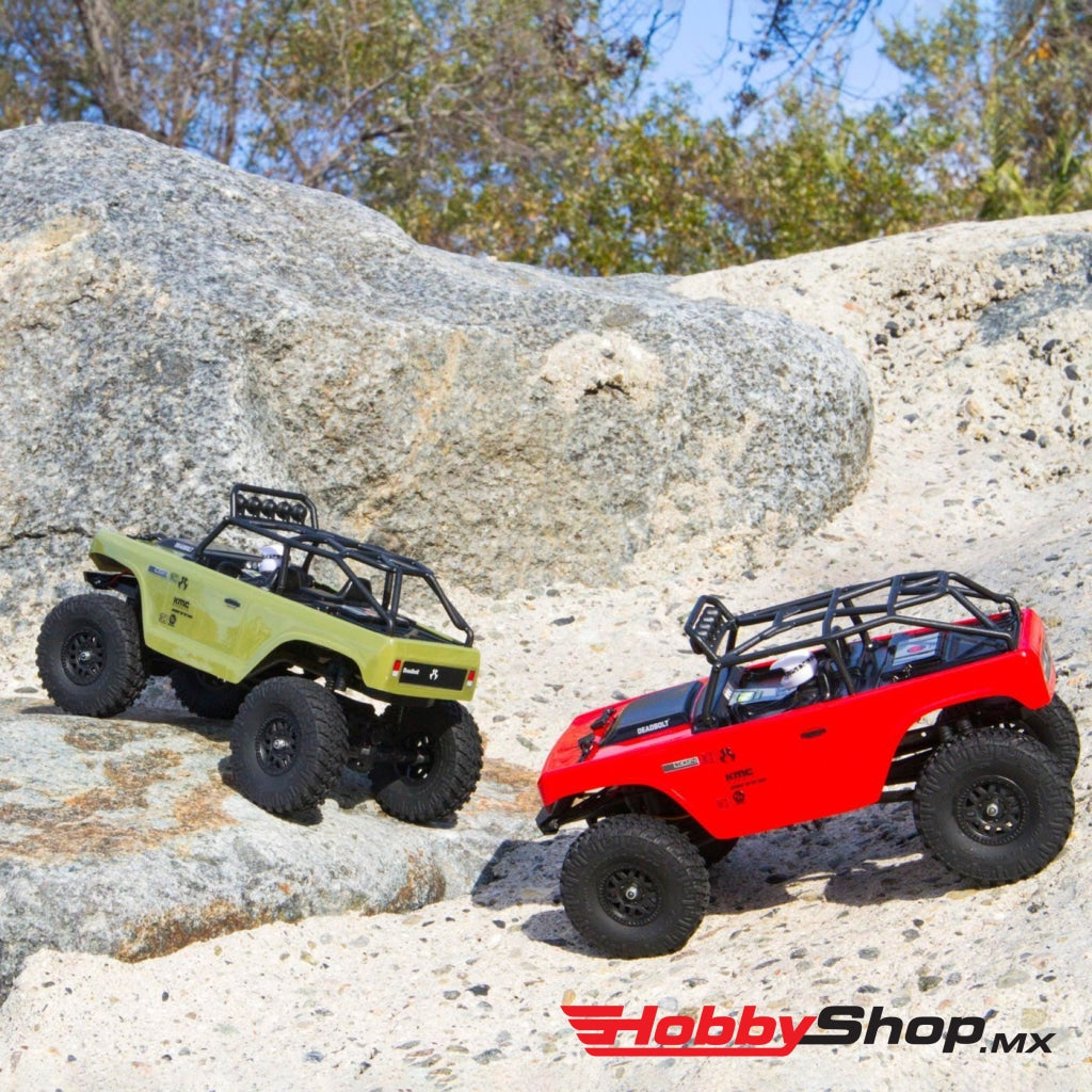 1/24 Scx24 Deadbolt 4Wd Rock Crawler Brushed Rtr Red Axi90081T1 En Existencia
