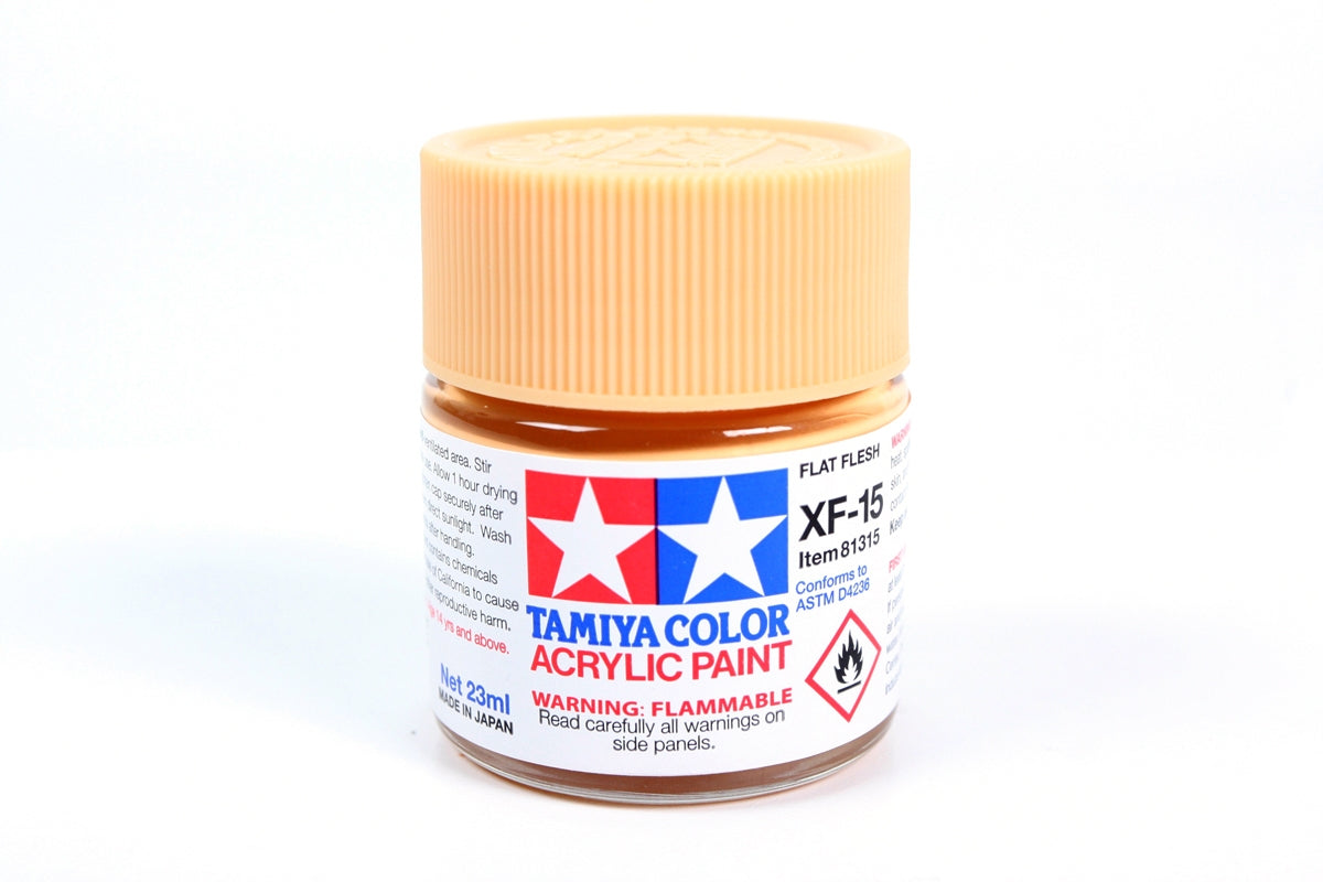 Tamiya - Acrylic XF-15 Flat Flesh Paint, 23ml Bottle