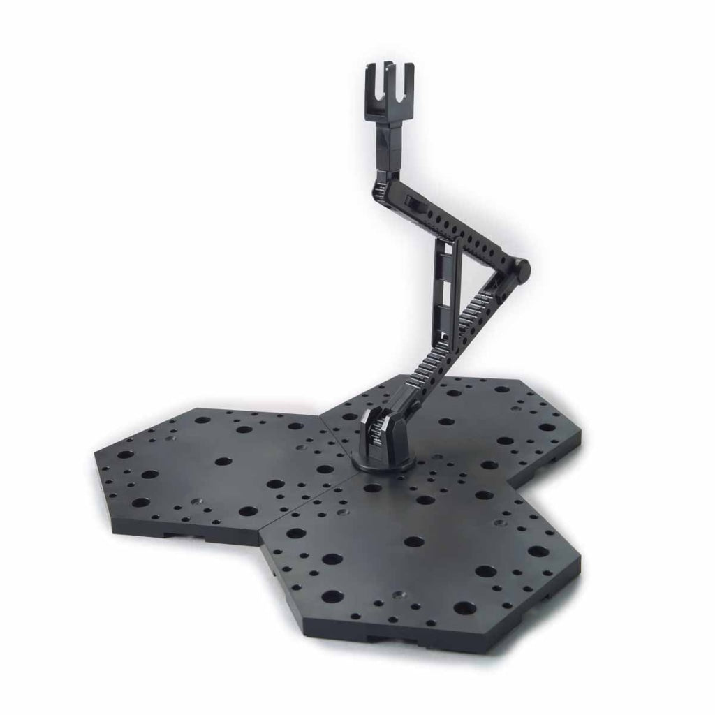 Bandai - Black Action Base 4 Display Stand For 1/100 Scale Models En Existencia