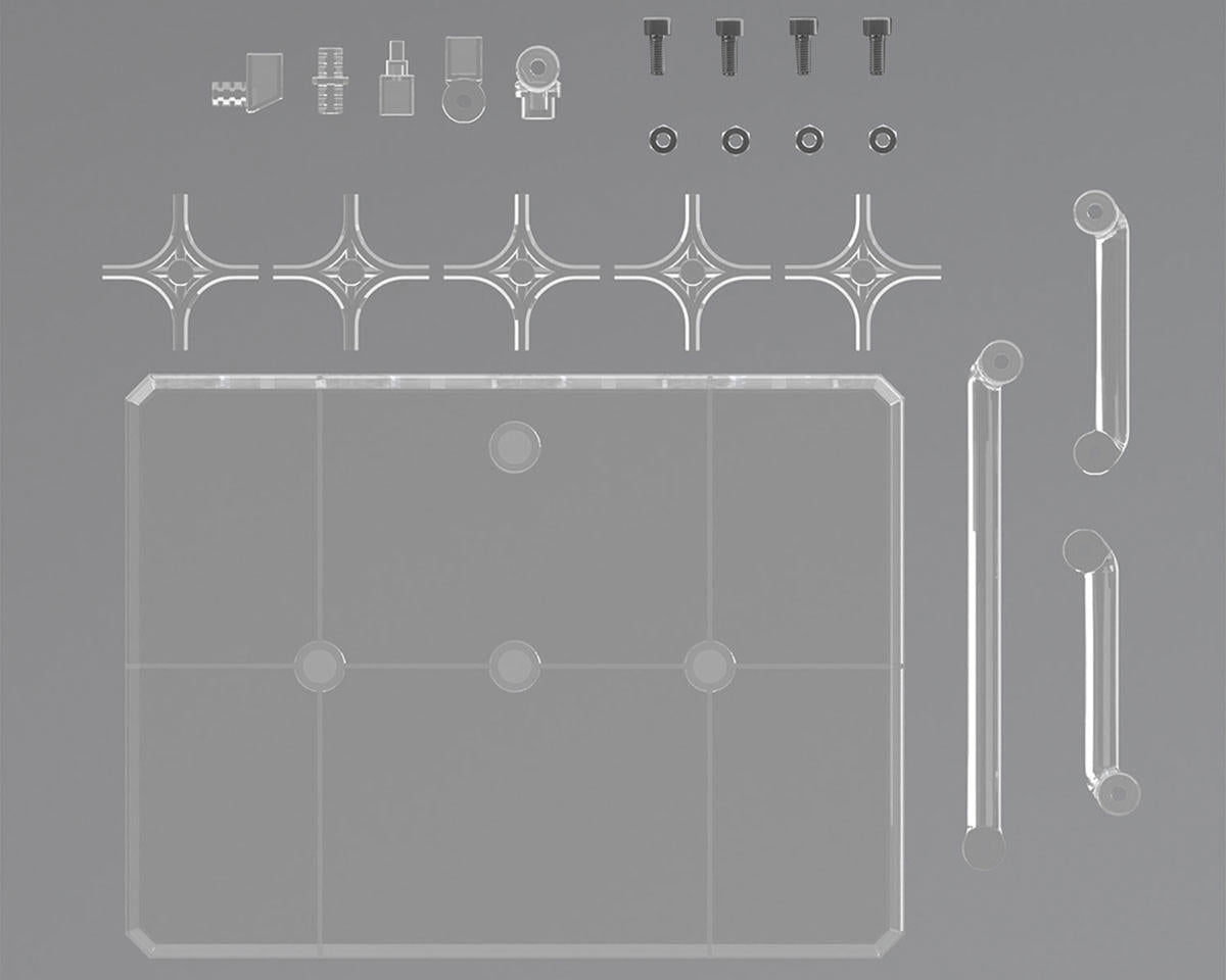 Bandai - Action Base 8 Display Stand (Clear) For Gundam Model Kits