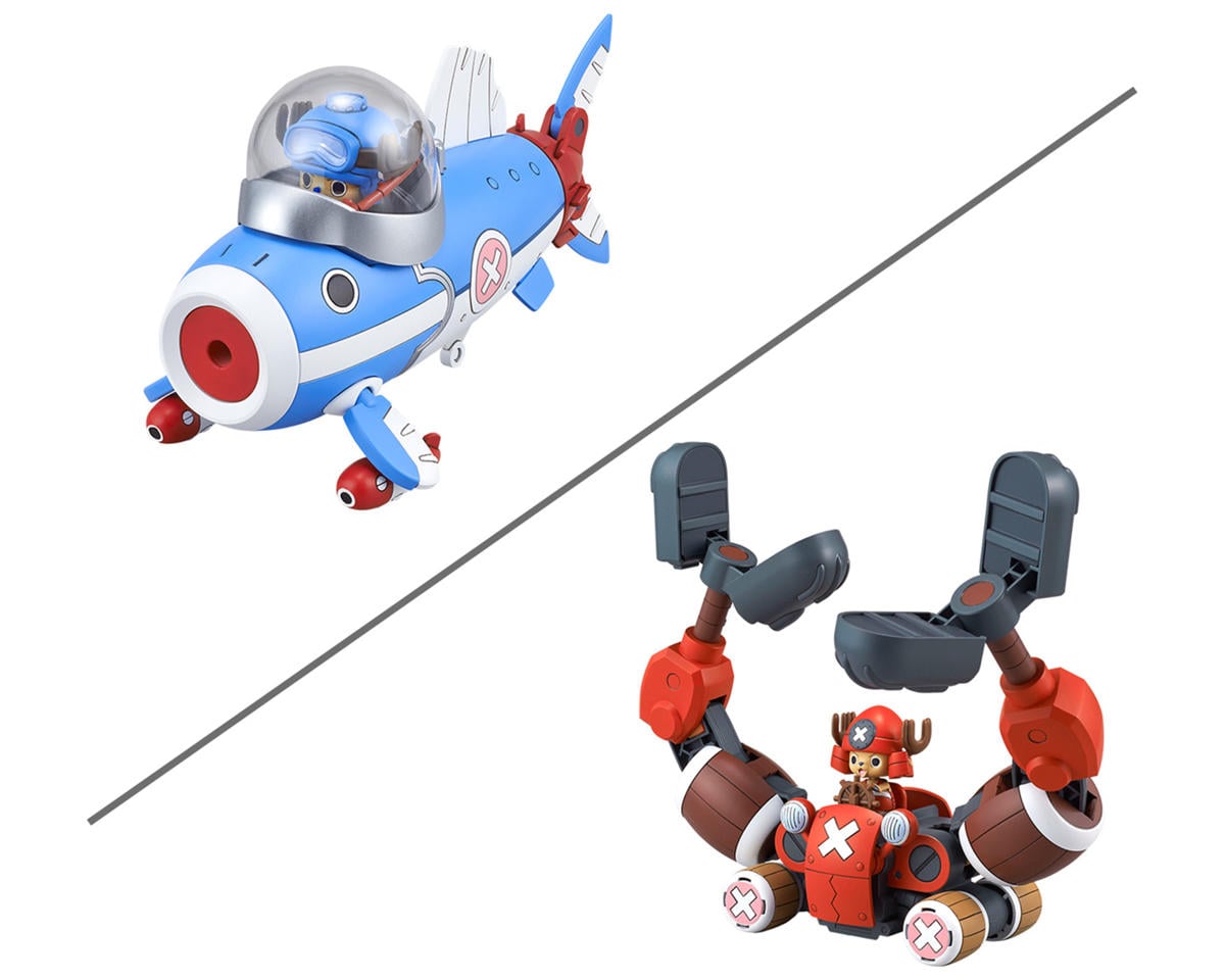 Bandai - Chopper Robot 3 & 5 "One Piece" Action Figure Model Kit (Submarine/Crane)