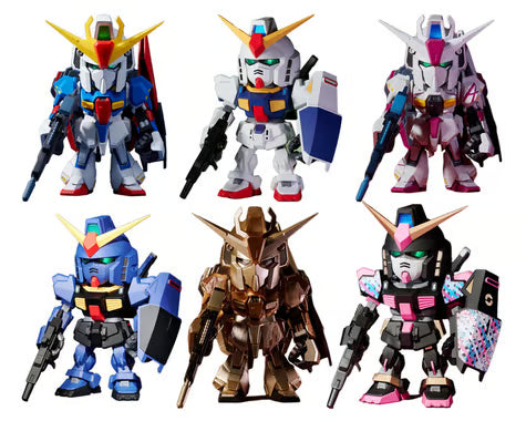 Bandai - QMSV Mini Zeta Gundam Transformation Blind Box Assortment (Box/8) (Chosen at Random)