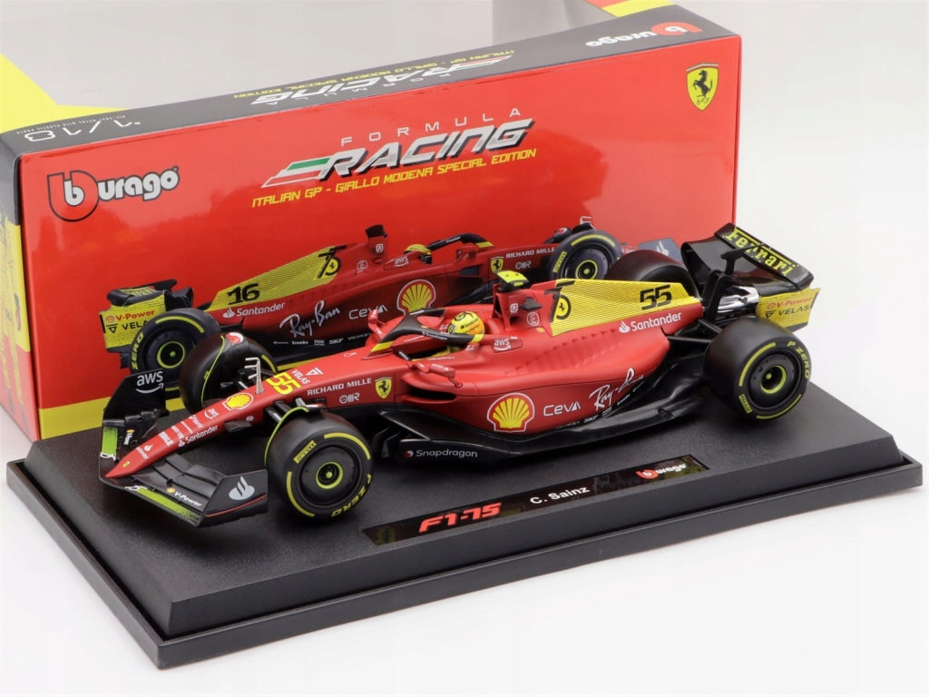 Bburago - Italian Gp Giallo Modena Special Edition #55 C. Sainz Escala 1:18 En Existencia