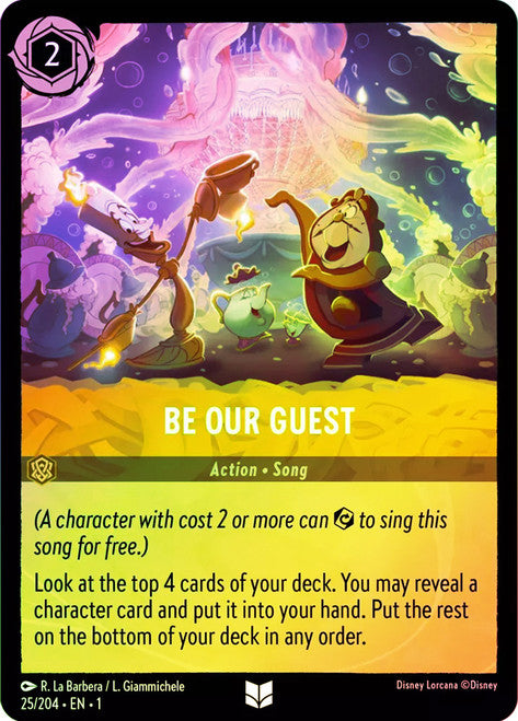 Carta Minnie Mouse - Musical Artist,Set Into the Inklands, Número de Tarjeta 9 , Color Amber, Rarity Rare