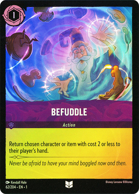 Carta Magic Broom - The Big Sweeper,Set Into the Inklands, Número de Tarjeta 46 , Color Amethyst, Rarity Common