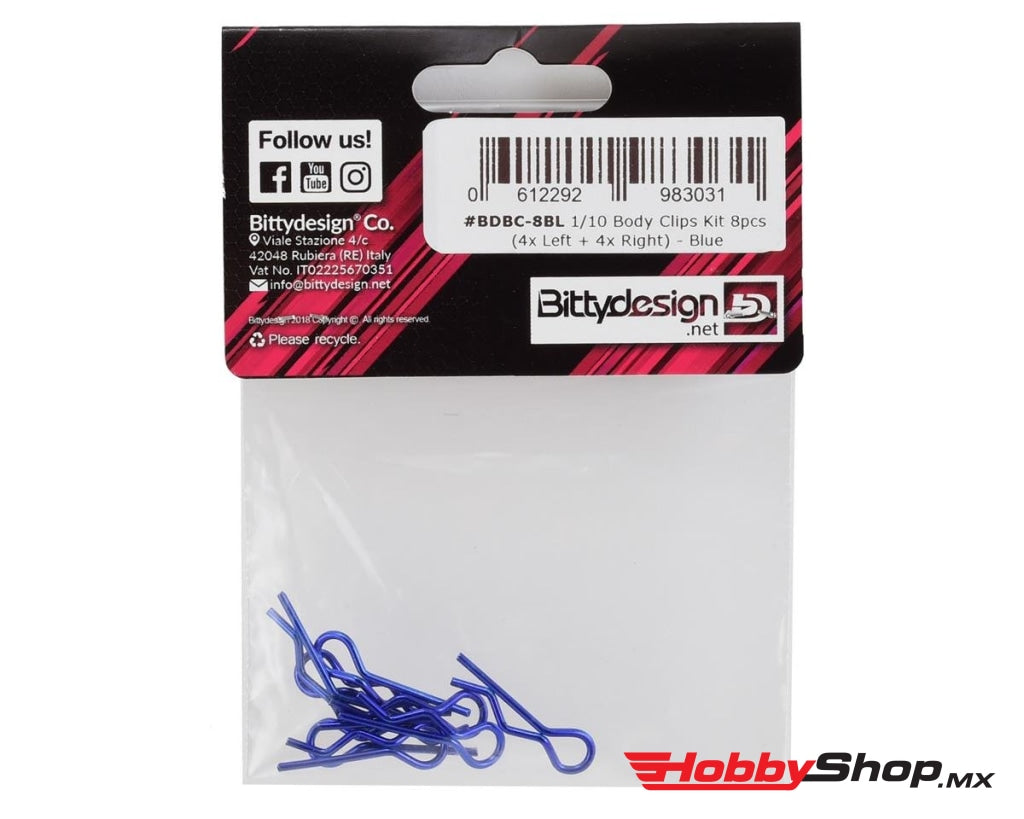 Bittydesign - 1/10 Body Clips (Blue) En Existencia