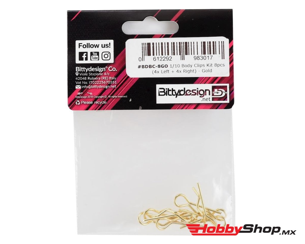 Bittydesign - 1/10 Body Clips (Gold) En Existencia