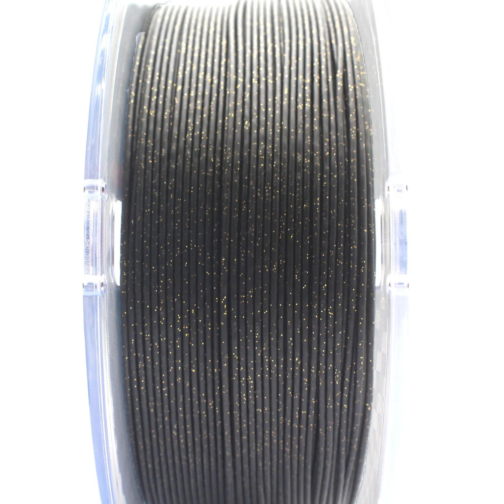 México Makers - Filamento PLA Creative Glitter Negro Obsidiana Dorada para Impresora 3D