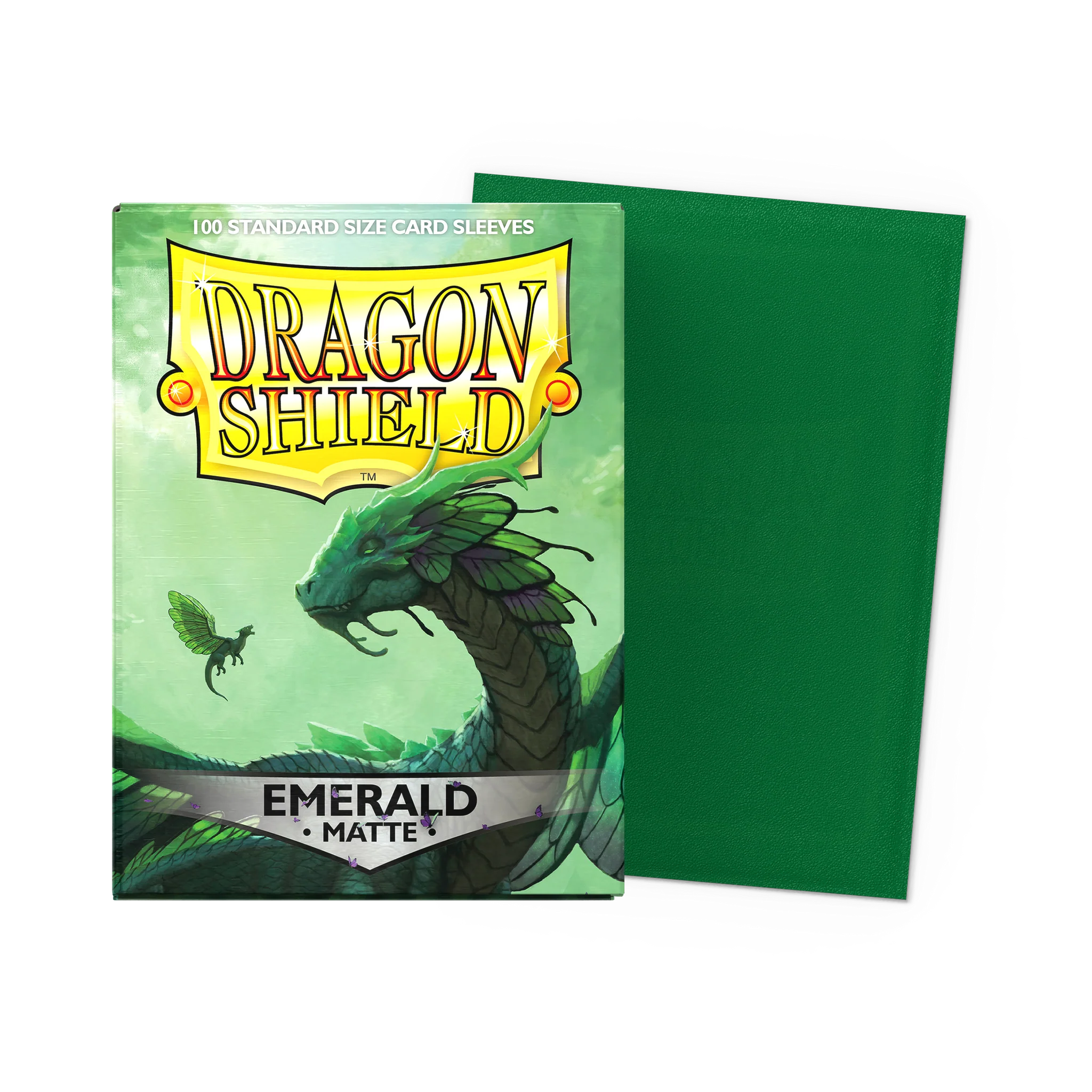 Arcane Tinmen - Dragon Shield - Emerald - Matte Sleeves - Standard Size