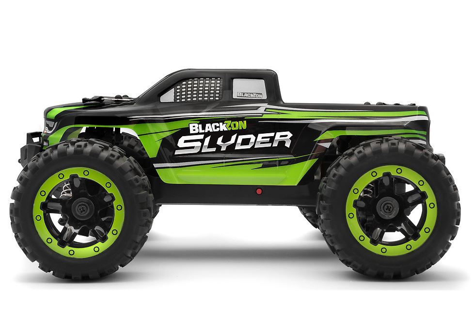 BlackZon - Slyder MT 1/16th RTR 4WD Electric Monster Truck - RTR - Green