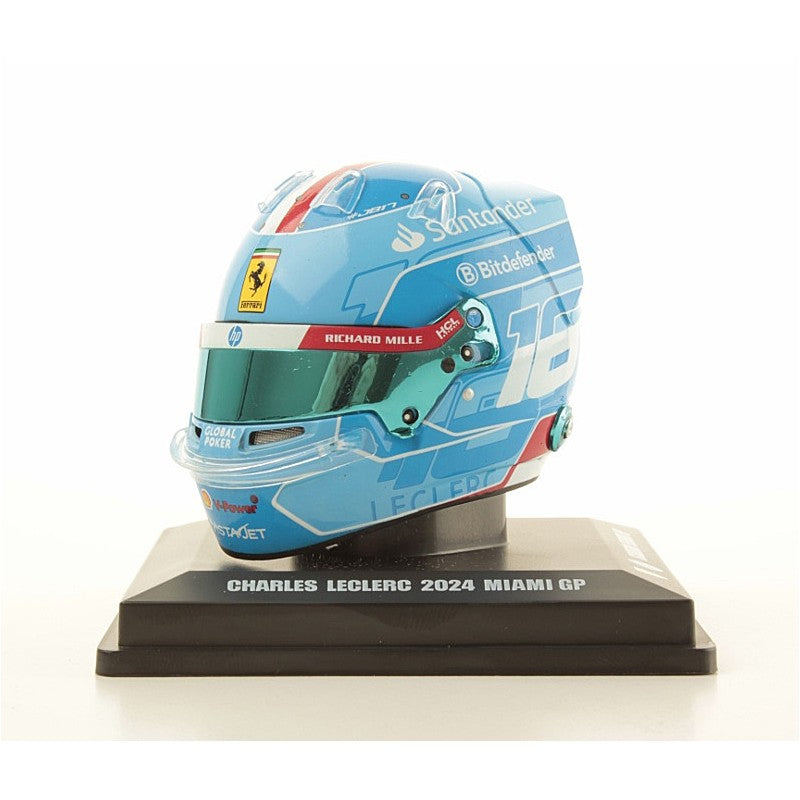 LookSmart - Casco Charles Leclerc Miami GP 2024, escala 1:5