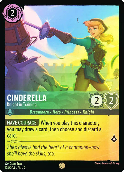 Carta Rapunzel - Appreciative Artist,Set Ursula´s Return, Número de Tarjeta 153 , Color Sapphire, Rarity Rare