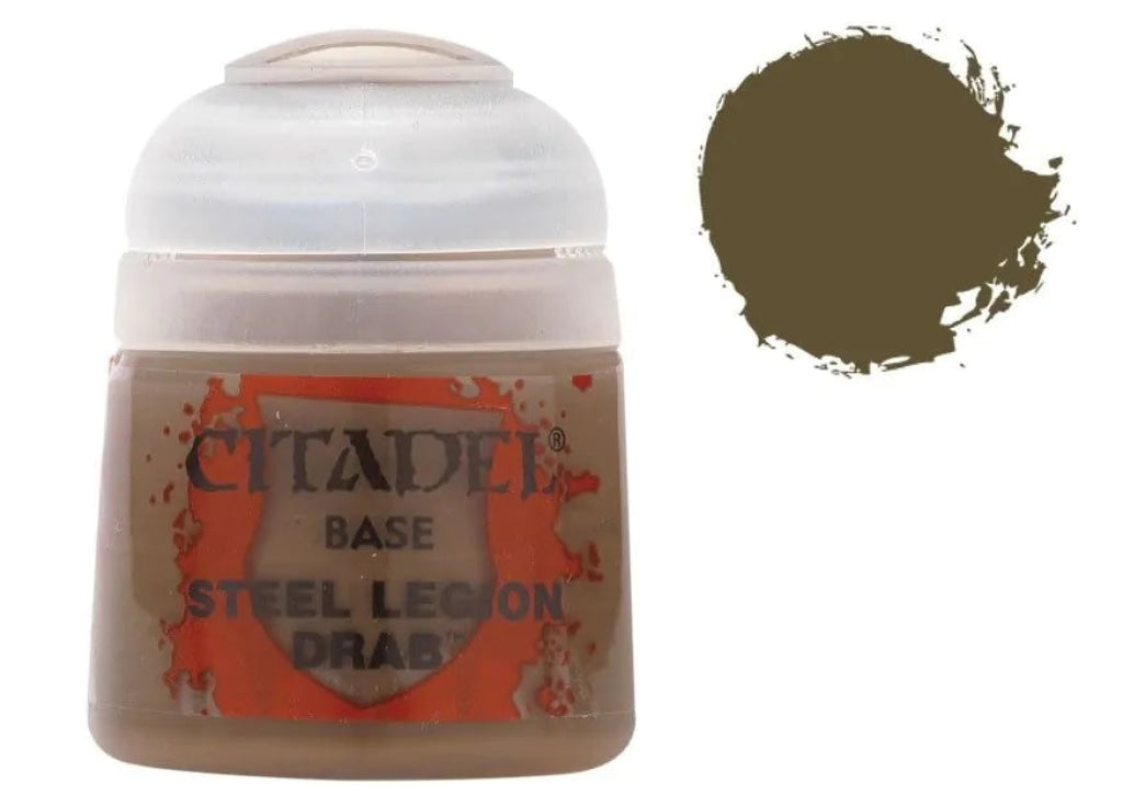 Games Workshop - Base: Steel Legion Drab (12Ml) En Existencia