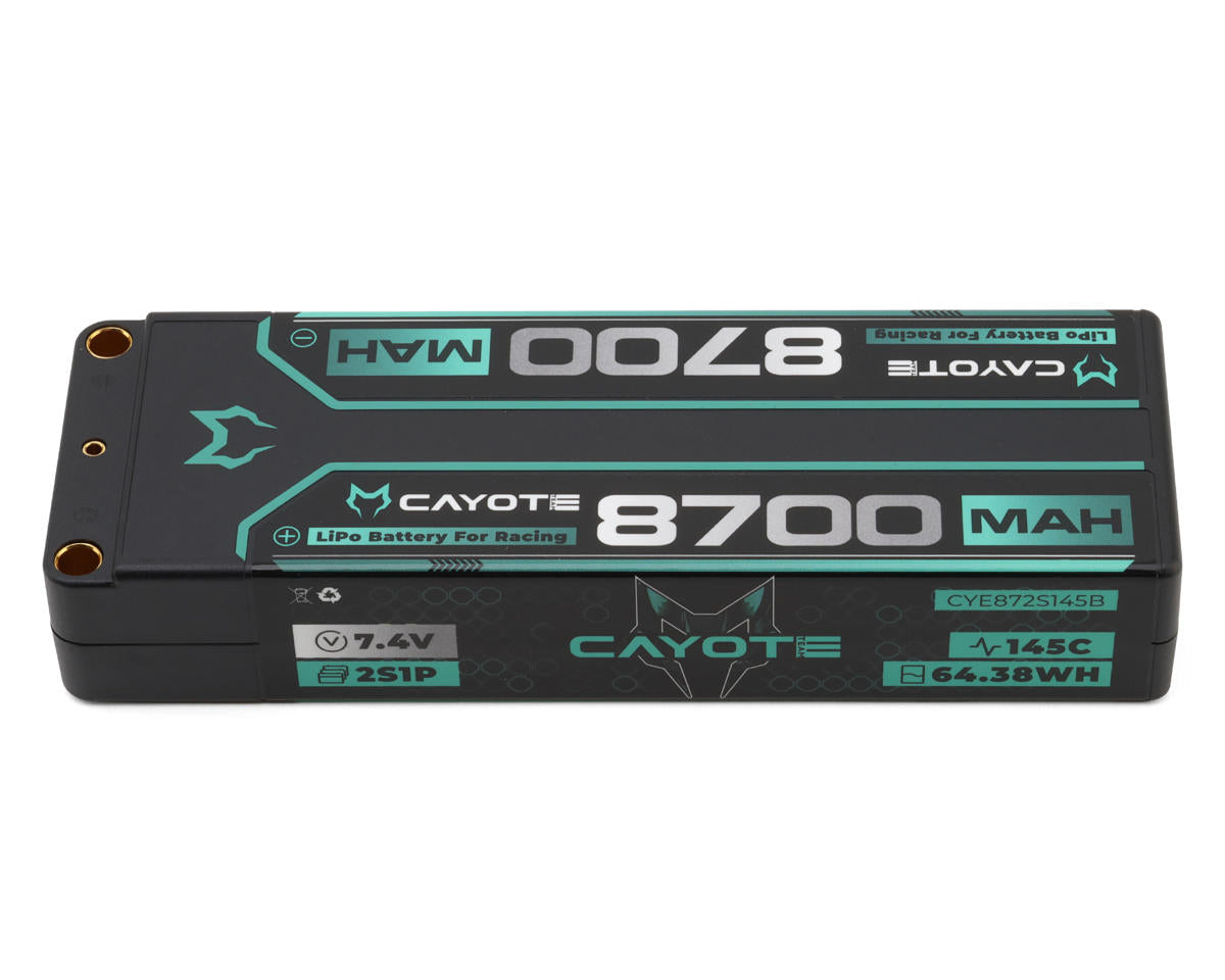Cayote - 2S 145C Stick LiPo Battery (7.4V/8700mAh) w/5mm Connectors
