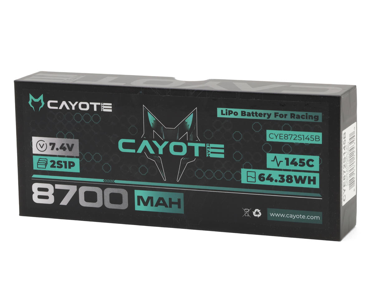 Cayote - 2S 145C Stick LiPo Battery (7.4V/8700mAh) w/5mm Connectors