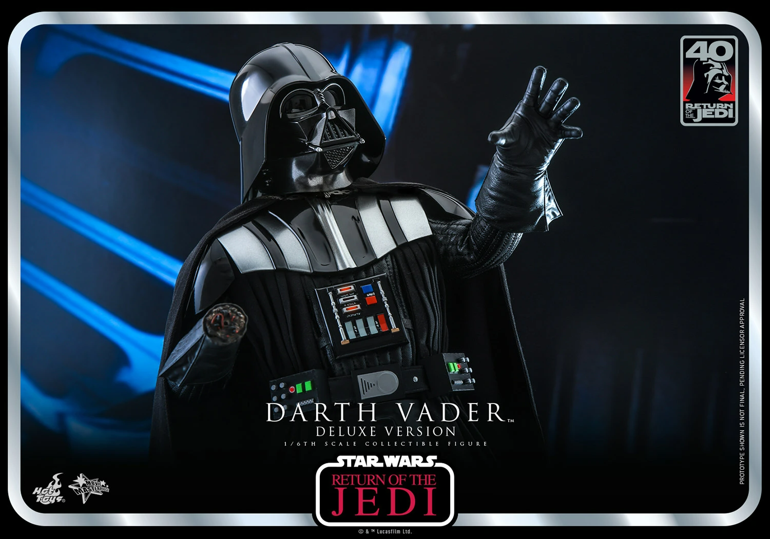 Hot Toys Star Wars: Return Of The Jedi 40 Aniversario - Darth Vader Deluxe Escala 1/6