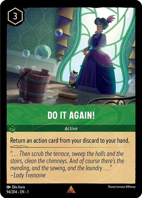 Carta Do It Again!,Set The First Chapter, Número de Tarjeta 94 , Color Emerald, Rarity Rare