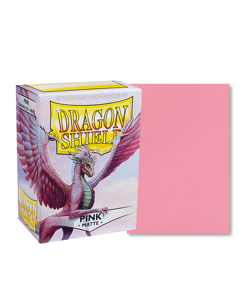 Arcane Tinmen - Dragon Shield - Pink - Matte Sleeves - Standard Size