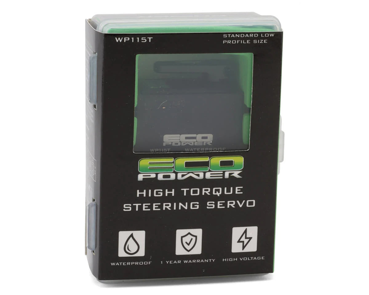 EcoPower - WP115T Low Profile Waterproof High Torque Metal Gear Servo for 1/10 2wd Buggies & Shift/Dig