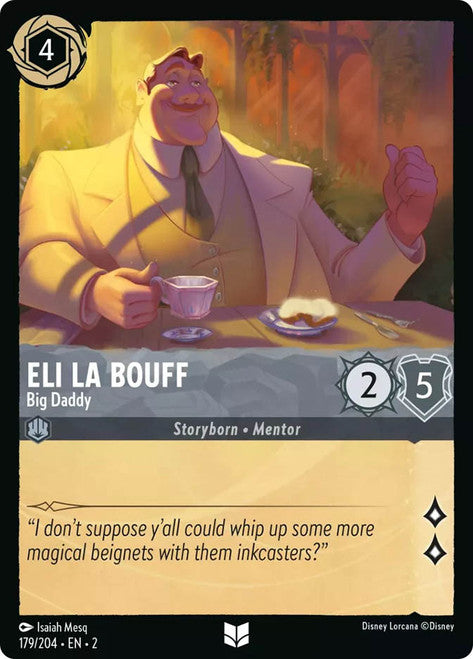 Carta Eli La Bouff - Big Daddy,Set Rise of the Floodborn , Número de Tarjeta 179 , Color Steel, Rarity Uncommon