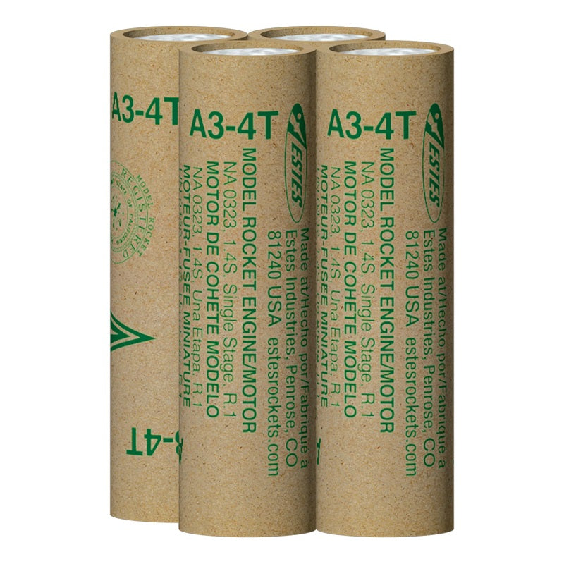 Estes - A3-4T Model Rocket Engines (4pk)