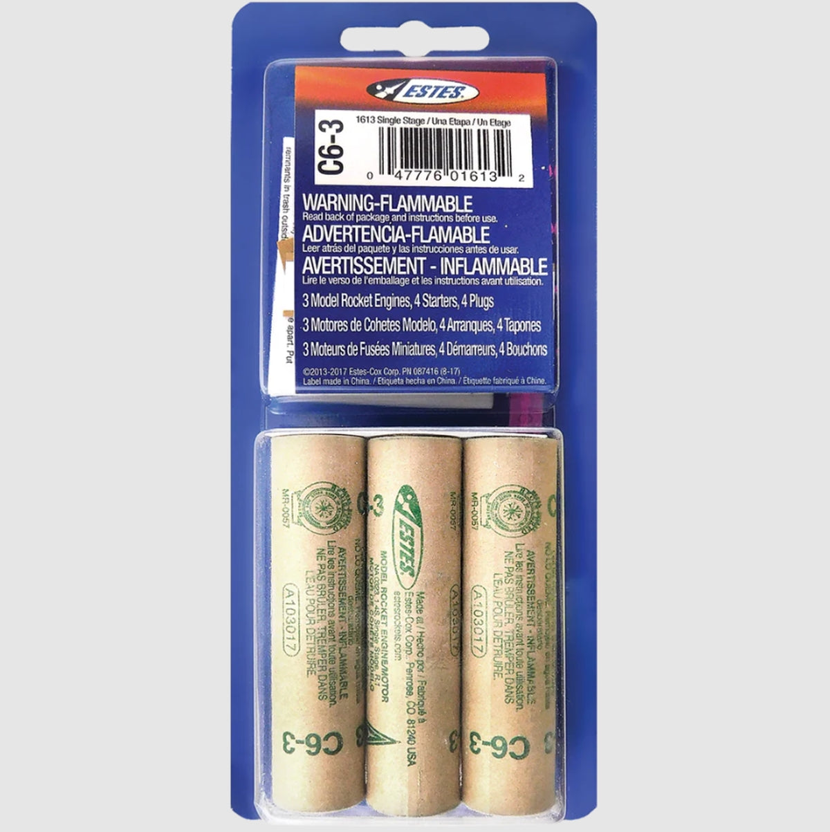 Estes - C6-3 Model Rocket Engines (3pk)