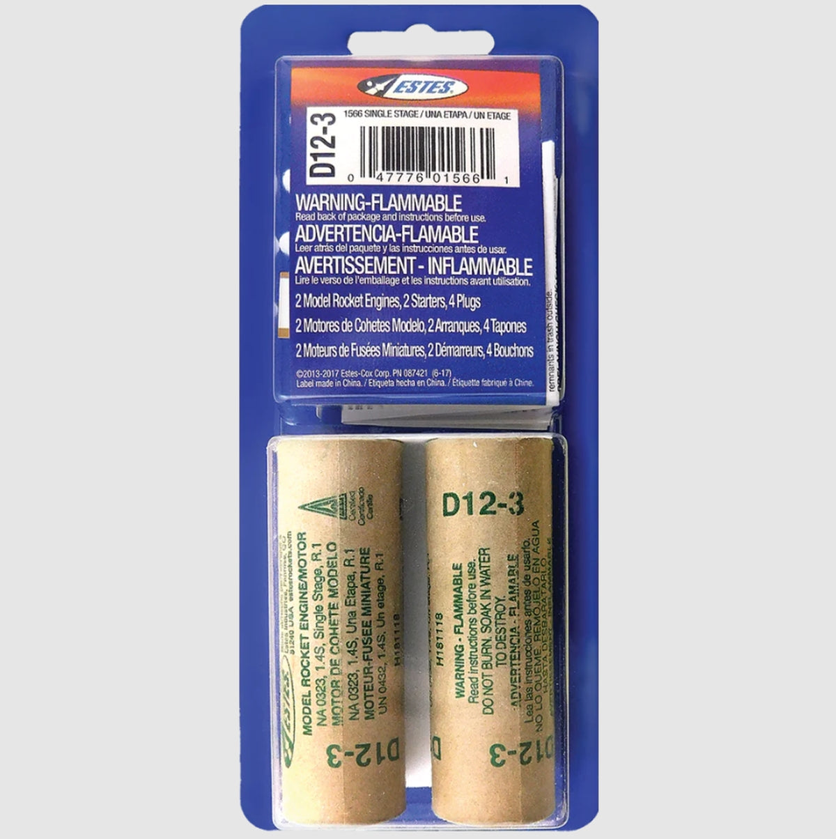 Estes - D12-3 Model Rocket Engines (2pk)