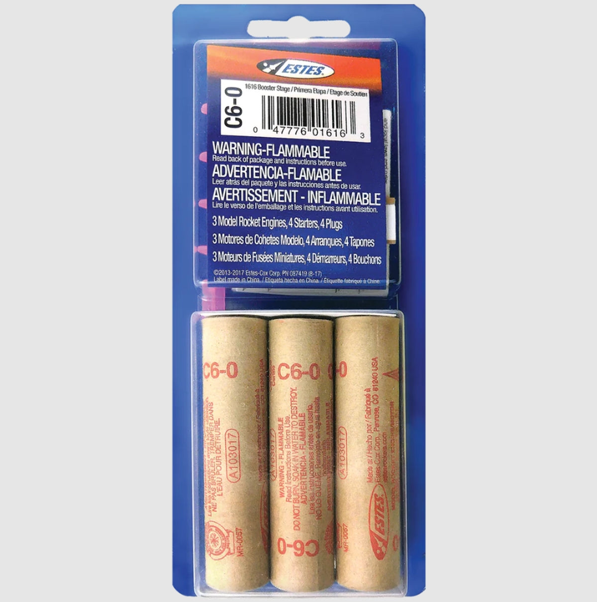 Estes - C6-0 Model Rocket Engines (3pk)
