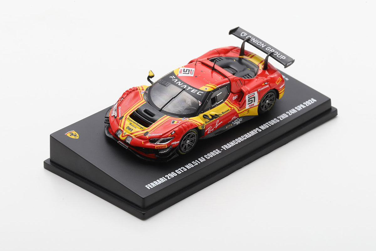 LookSmart - Ferrari 296 GT3 No.51 AF Corse – Francorchamps Motors 2nd 24H Spa 2024, escala 1:64