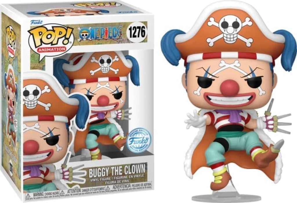 Funko Pop Animation: One Piece - Buggy El Payaso Exclusivo #1276 En Existencia