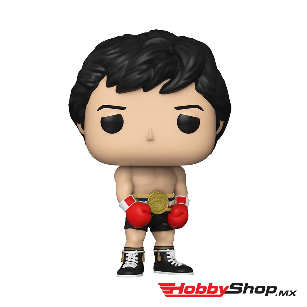 Funko Pop Movies: Rocky 45Th - Con Cinturón Dorado #1180 En Existencia